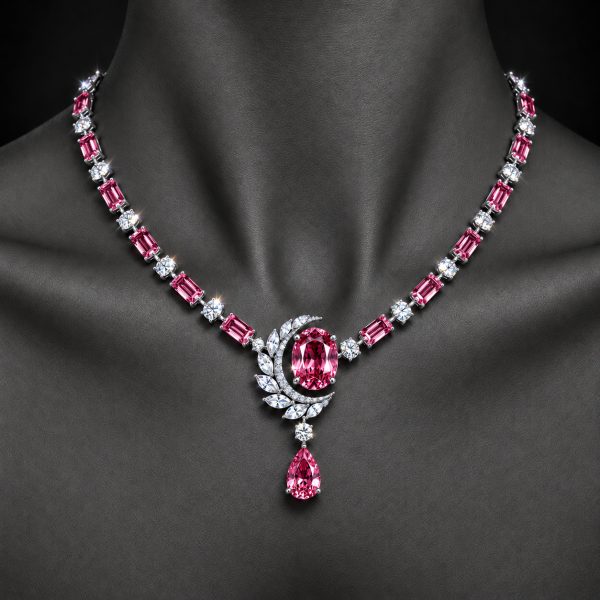 套錬→有色寶石 